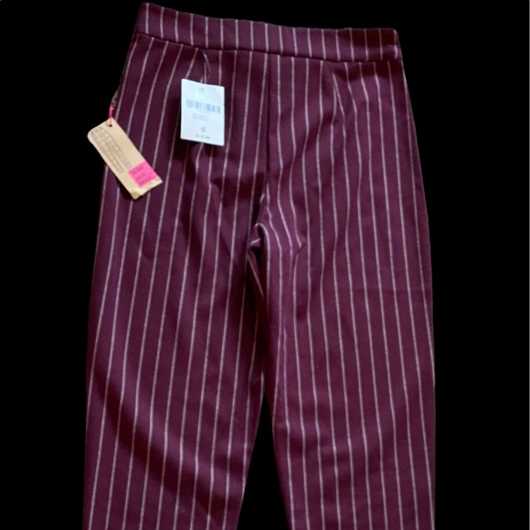NWT Forever 21 Stripped Dressy Pants - Picture 2 of 10